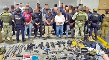 Autoridades federales revisan evidencias en Vista Hermosa tras hallazgo de armas y presunto entrenamiento religioso. ESPECIAL