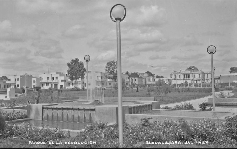 Así lucía el Parque Revolución en los primeros años del Siglo XX. EL INFORMADOR/Archivo