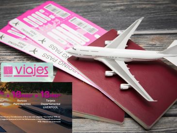 A través de su plataforma Liverpool Viajes, los consumidores pueden encontrar paquetes que incluyen vuelos, alojamiento, circuitos turísticos, renta de autos, actividades recreativas, todos con la posibilidad de ser financiados a plazos. ESPECIAL / CANVA y Liverpool