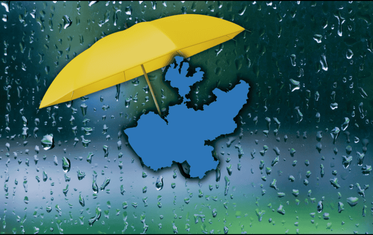 Por el huracán “Priscilla”, este lunes se prevén lluvias puntuales intensas en Jalisco (sur). ESPECIAL / CANVA