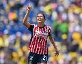 Denise Castro podría emerger como la nueva figura en el ataque rojiblanco, siguiendo los pasos de Cervantes y llevando a Chivas a pelear de nuevo por un campeonato. IMAGO7