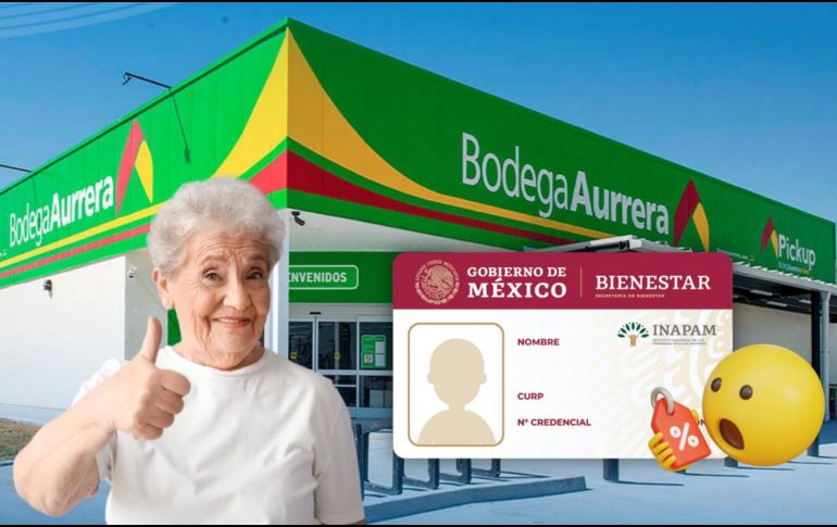 Bodega Aurrera ofrece tarifa preferente para tarjetahabientes Inapam gracias a un convenio que busca beneficiar a los adultos mayores. ESPECIAL