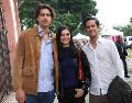 Diego Ochoa, Maitane López y Juan Rodolfo Rodríguez. GENTE BIEN JALISCO / Temporada Grande 2025 en Plaza de Toros Nuevo Progreso