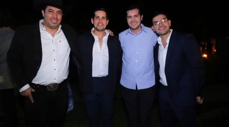 Iván Martínez, Sergio Caballero, Alaim Baruch y Fernando Loy. GENTE BIEN JALISCO / IberoMedia Global Encuentro Empresarial Internacional “Santo Santiago”.