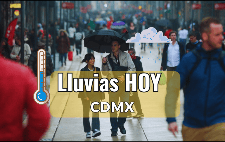 De acuerdo con el pronóstico del clima de hoy, 10 de octubre, se prevé cielo mayormente nublado con lluvias dispersas en CDMX. SUN/ ARCHIVO