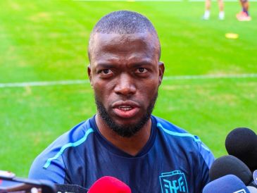 El atacante, que ha sido uno de los líderes del proceso ecuatoriano, destacó también el valor del trabajo colectivo y el crecimiento del grupo. EL INFORMADOR / A. Navarro