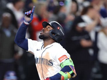 Randy Arozarena contectó un cuadrangular solitario en la entrada 3 para la victoria de su equipo. AFP/S. Chambers