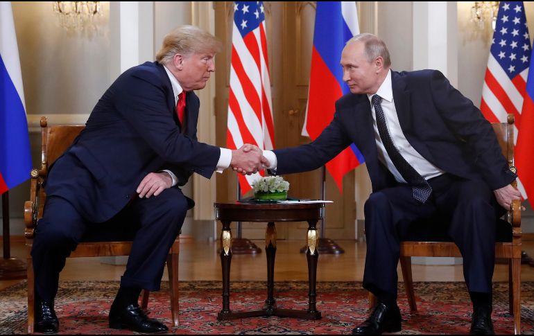 Donald Trump y Vladímir Putin en una imagen de archivo. AP