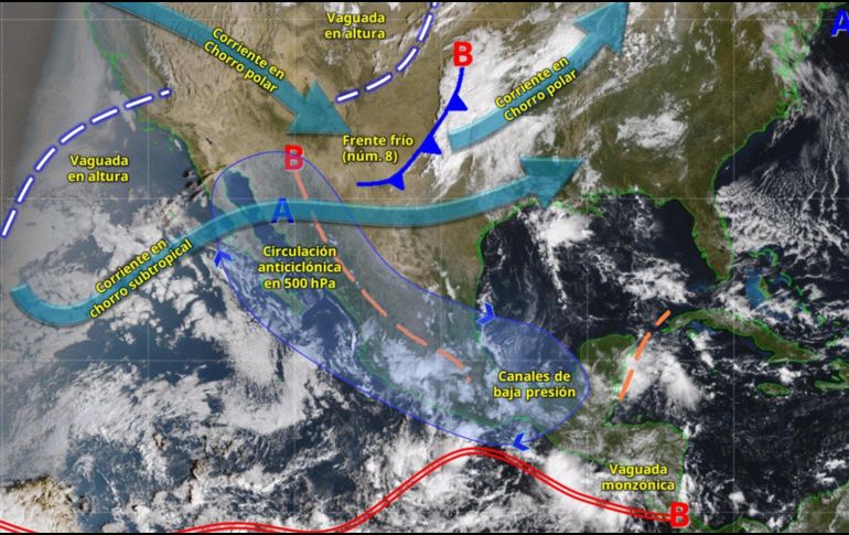 El SMN exhortó a la población a mantenerse informada a través de los canales oficiales y extremar precauciones ante posibles deslaves, encharcamientos o afectaciones por viento fuerte. ESPECIAL/ SMN.