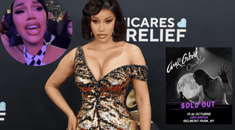 Cardi B sorprende en concierto de Ana Gabriel. EFE / ARCHIVO / ESPECIAL / IG / @anagabrieloficial / @iamcardib