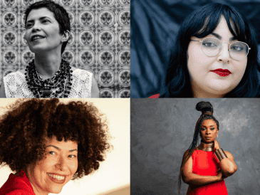 Micheliny Verunshk, Luciany Aparecida, Monique Malcher y Eliane Marques. CORTESÍA