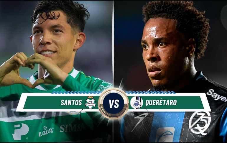 El duelo entre Santos y Querétaro se jugará este domingo como parte de la Jornada 15 del Apertura 2025. ESPECIAL / IMAGO7 y CANVA