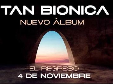 “El Regreso”, es el nuevo álbum de Tan Bionica, tras más de una década sin lanzar música. El anuncio marca una nueva etapa para el grupo conformado por Chano, Bambi, Diega y Seby, que regresa con un disco muy esperado. CORTESÍA