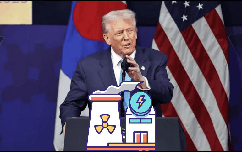 Trump parafraseo de esta manera un comentario publicado anteriormente en la red social Truth en el que aseguraba que Estados Unidos iba a reanudar pruebas nucleares. EFE / ARCHIVO