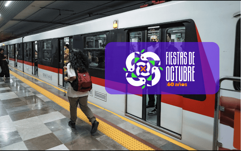 Cada año, durante el periodo que abarca las Fiestas de Octubre, es habitual que el servicio de tren ligero esté disponibles más tarde durante los días de mayor afluencia. ESPECIAL/Coordinación General de Gestión del Territorio