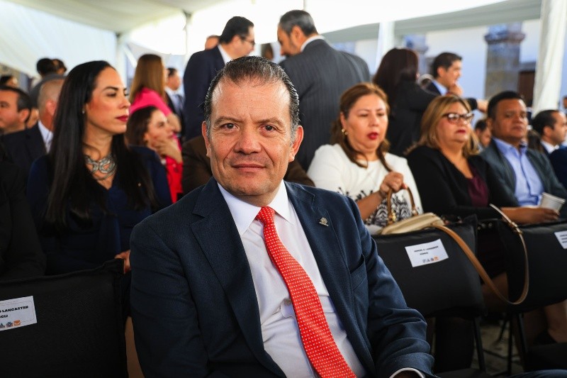 Raúl Flores López, presidente del Centro Empresarial de Jalisco, calificó como positivo que el Gobernador de Jalisco haya pedido a los legisladores avanzar en dicha reforma. EL INFORMADOR/ J. ACOSTA  