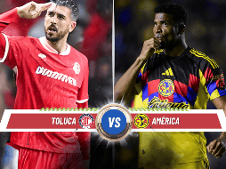 Este sábado 8 de noviembre, Toluca recibirá a América en el Estadio Nemesio Diez. ESPECIAL / CANVA e IMAGO7