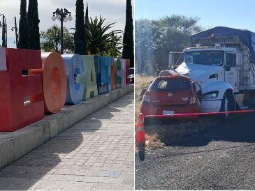 Un vehículo de carga se impactó de frente en contra de un vehículo compacto en color rojo en carretera de Teocaltiche. EL INFORMADOR / ARCHIVO / ESPECIAL