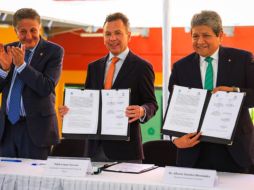 El anuncio del nuevo Parque Estatal de Semiconductores se realizó en las instalaciones del Cinvestav. EL INFORMADOR/ J. Acosta