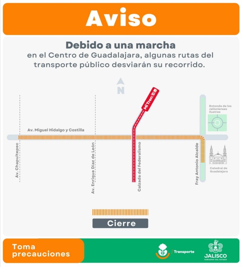 CORTESÍA/ Secretaría de Transporte Jalisco. 