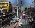 Obras en la calzada de Tlalpan ralentizan el tráfico. SUN/G. Pano