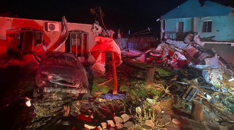 Río Bonito do Iguaçu, donde fueron reportadas cuatro víctimas mortales, y Guarapuava, con un muerto, fueron las ciudades más afectadas por el fenómeno. EFE/ Departamento De Bomberos Del Estado De Paraná