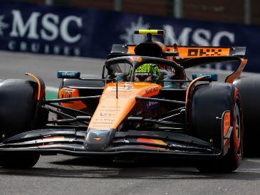 Norris, de 25 años, logró su decimoquinta pole en la categoría —la sexta de la temporada— tras dominar la clasificación de este sábado. EFE/ S. Moreira.