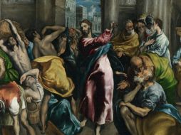 «Jesús llegó a Jerusalén y encontró en el templo a los vendedores de bueyes, ovejas y palomas, y a los cambistas con sus mesas. Entonces hizo un látigo de cordeles y los echó del templo». WIKIPEDIA/«Expulsión de los mercaderes del Templo», de El Greco