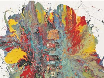 Pieza de gran formato de Juan Carlos Santoscoy, actualmente expuesta en Madrid. CORTESÍA