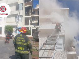 El incidente provocó la evacuación de15 personas y dos perros; no se presentarion lesionados. ESPECIAL / FACEBOOK Protección Civil y Bomberos GDL