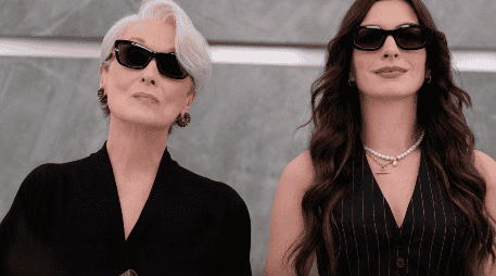 Poco más de 30 segundos son suficientes para comprobar que Meryl Streep y Anne Hathaway derrochan glamour en 'El diablo viste de Prada 2'. EFE/Macall Polay/20th Century Studios.