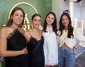 Denisse Rendón, Michelle Rendón, Anastasia Vorobyeva y Majo Hernández. GENTE BIEN JALISCO / Inauguración de Á LA RUSA