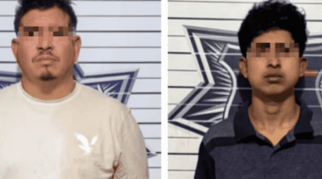 Los detenidos serían integrantes del grupo delictivo Cártel Nueva Generación (CNG). Se trata de Marcos Josué “N” y Ángel Roberto “N”, alias “El Flaco”. ESPECIAL