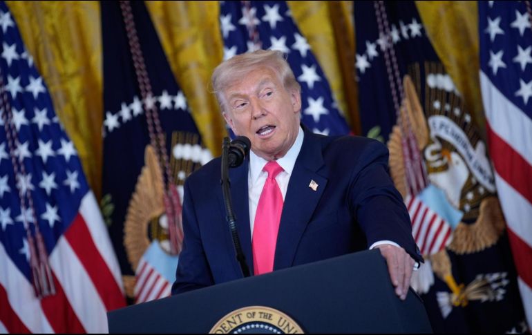 El mandatario dio estas declaraciones a la prensa en el Despacho Oval en medio de la Operación Lanza del Sur. EFE/Yuri Gripas