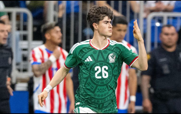 Armando “Hormiga” González vivió su esperado debut con el Tricolor mayor en la derrota 2-1 frente a Paraguay. IMAGO7.