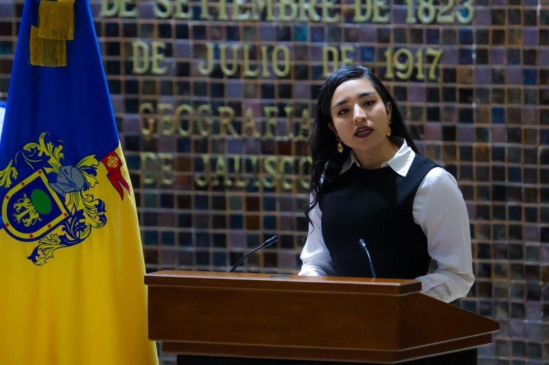 Valeria Ávila criticó que hay una crisis de desapariciones, forense y de reclutamiento de jóvenes en Jalisco. EL INFORMADOR / A. NAVARRO 