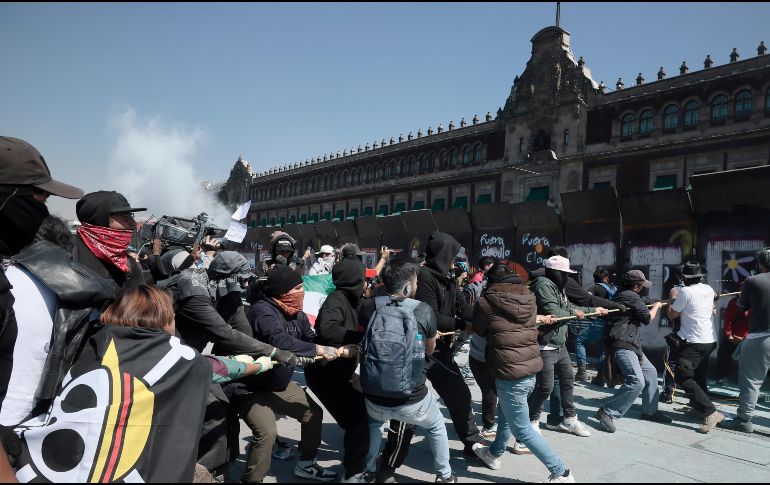 Esta convocatoria se realizó a través de las redes sociales como parte de las recientes marchas realizadas en la capital. EFE/J. MENDEZ