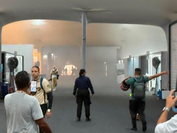 Las llamas se desataron en un punto de la llamada 