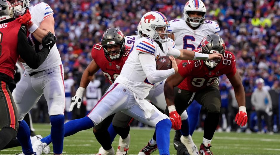 Las ocho capturas que sufrió Josh Allen fueron el máximo en sus ocho años de carrera. AP/C. Kaster