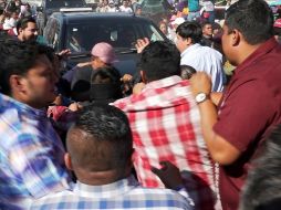 Maestros de la CNTE protestaron en Teposcolula, Oaxaca. EFE/J. Méndez