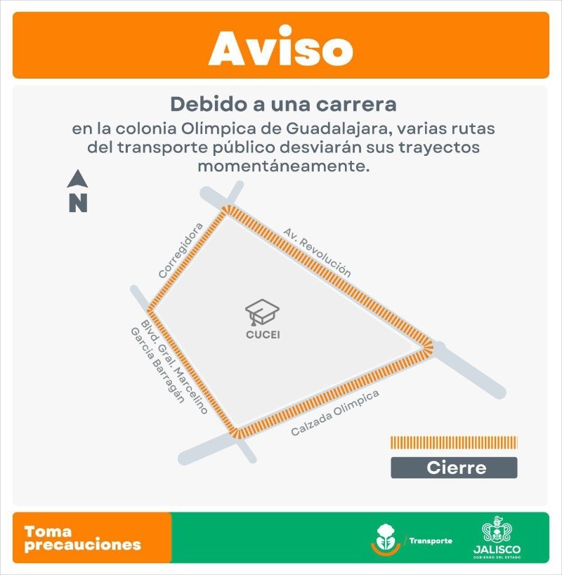 CORTESÍA/  Secretaría de Transporte Jalisco 