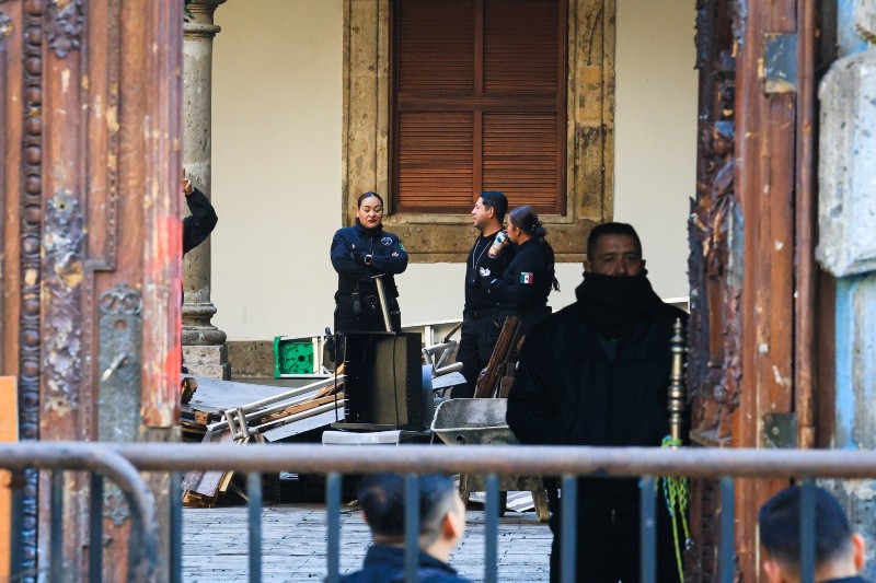 Los supuestos manifestantes también irrumpieron en las instalaciones del Congreso del Estado.  EL INFORMADOR / ARCHIVO