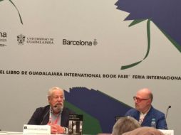 Con una voz disminuida pero con el corazón muy grande, fue como el escritor Gonzalo Celorio, ganador del Premio Cervantes 2025, inició la presentación de su libro 