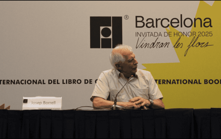 Borrell aseguró que el continente está dividido entre países que le han seguido el juego a Trump, como Italia y Hungría; y otros, como España, que se niega a seguir sus indicaciones en cuanto al aumento del gasto militar. FERIA INTERNACIONAL DE GUDALAJARA