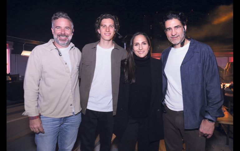 Chema Martínez Gallardo, Robe Grill, Ezbaide Baruqui y Andrés Morales. GENTE BIEN JALISCO / Celebración del legado de Lexus y su cuarto aniversario en Guadalajara