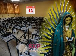 El 12 de diciembre, en México, se celebra con gran devoción el Día de la Virgen de Guadalupe, pero no es contemplada una efeméride para la SEP. ESPECIAL / EL INFORMADOR y CANVA