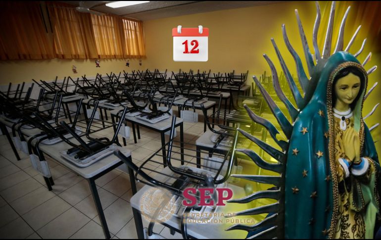El 12 de diciembre, en México, se celebra con gran devoción el Día de la Virgen de Guadalupe, pero no es contemplada una efeméride para la SEP. ESPECIAL / EL INFORMADOR y CANVA