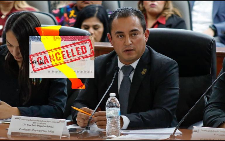El alcalde de San Felipe se suma a la lista de políticos de Baja California a quienes se les ha retirado su visa. ESPECIAL / FACEBOOK Jose Luis Dagnino Lopez