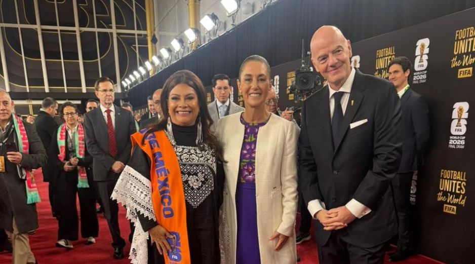 El sorteo contará, además, con la asistencia de los tres mandatarios anfitriones, Sheinbaum, el canadiense Mark Carney y el presidente Donald Trump. X / @ClaraBrugadaM