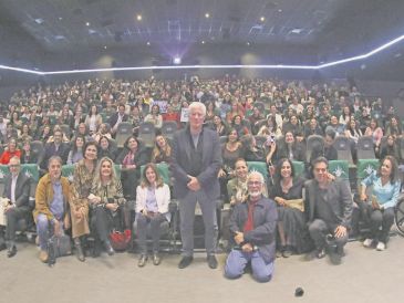 Richard Gere comparte reflexiones espirituales con la audiencia después de presentar su documental “Sabiduría y felicidad”. CORTESÍA